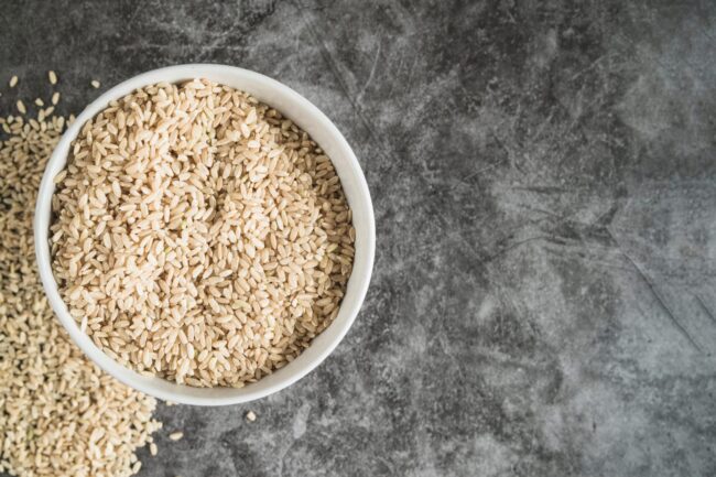 BrownRice Brown rice offers many benefits, from weight loss, to improved heart health.
