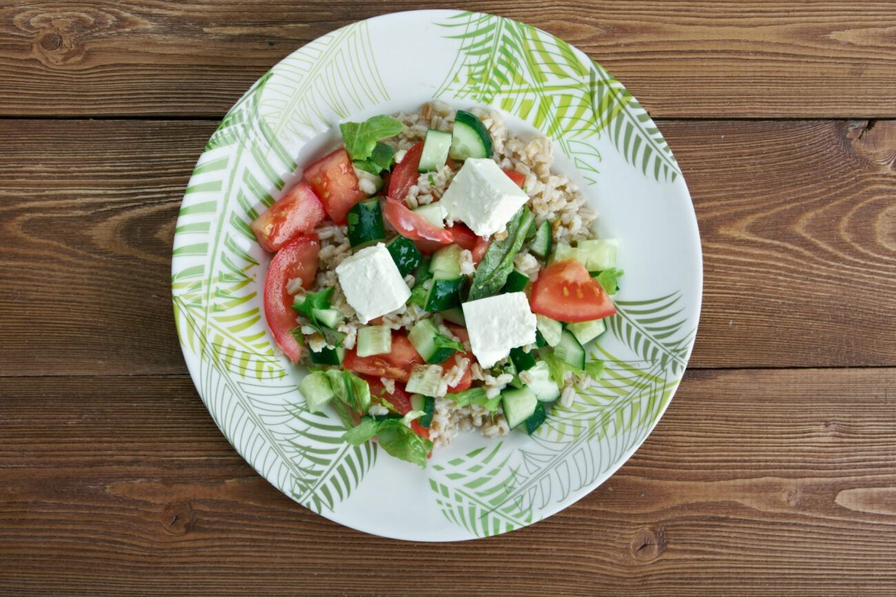 Photo of farro salad illustrates blog: "What Is Farro?"