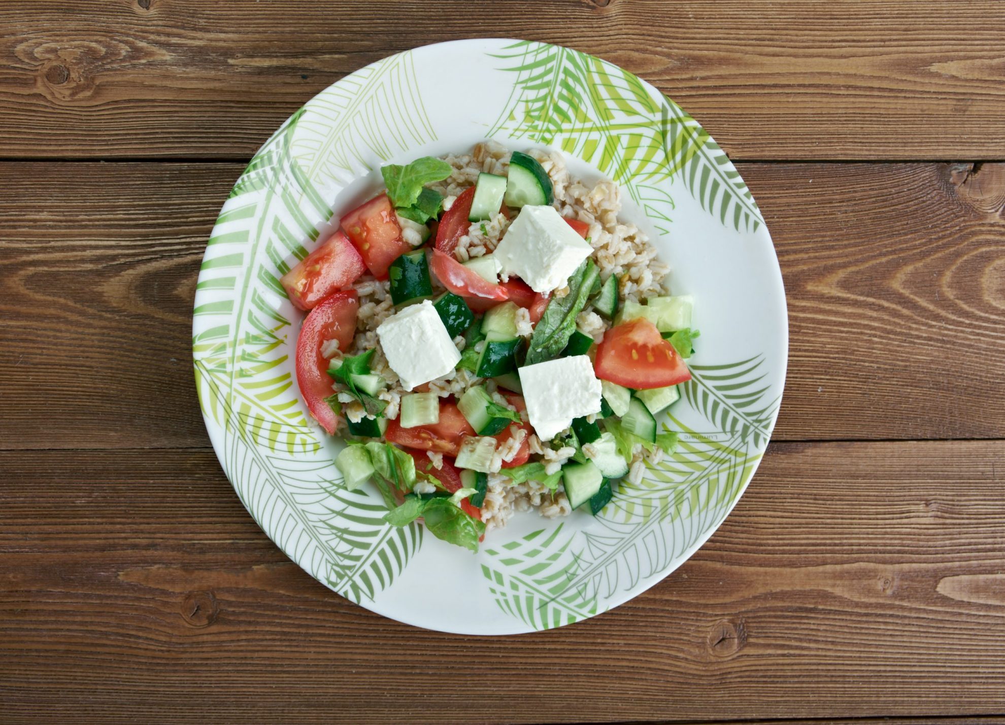 Photo of farro salad illustrates blog: "What Is Farro?"