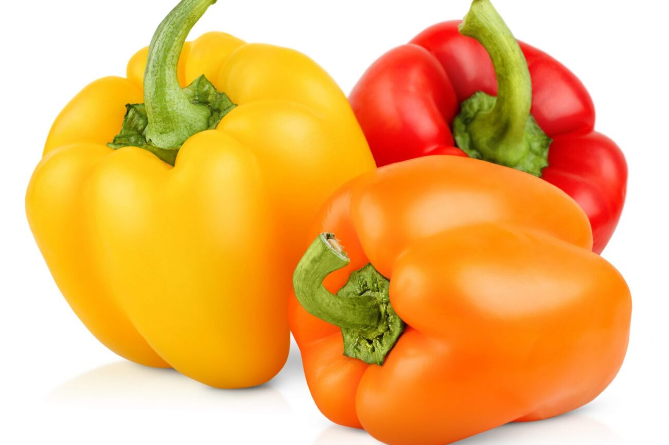 Photo of yellow, orance and red bell peppers illustrate blog:"Which Bell Peppers Are the Sweetest?"