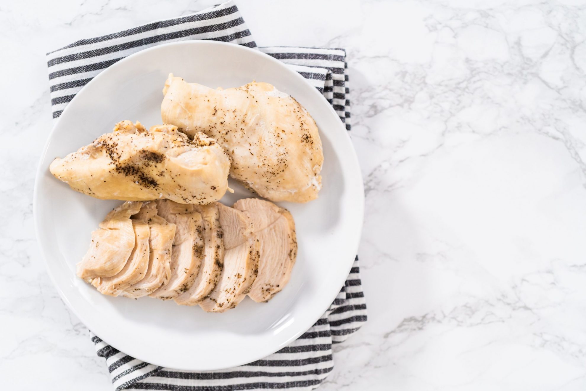 Photo of cooked chicken illustrates blog: "Ideas for Leftover Chicken"