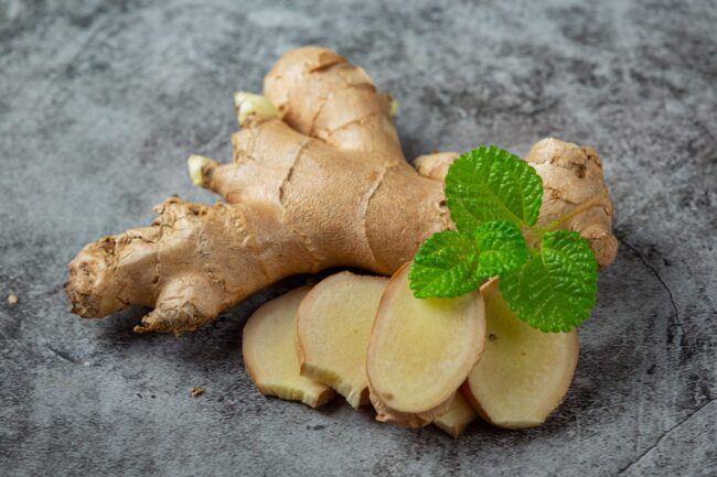 Photo of whole ginger illustrating blog: "Can Ginger Be Frozen?"