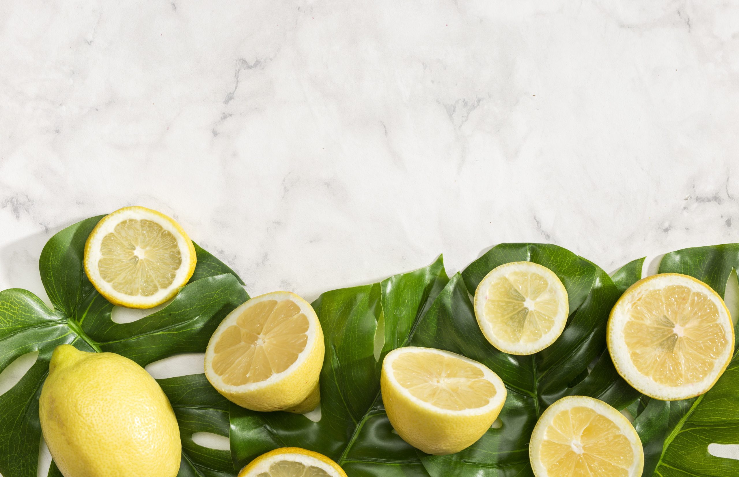 lemons-fp Lemons cut in halves illustrate blog "Are Limes Just Unripe Lemons?"