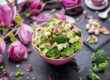 fresh kale salad as a detox vegetable dish