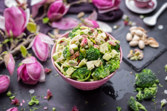 fresh kale salad as a detox vegetable dish