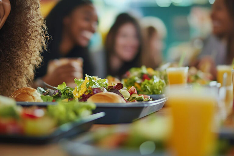 corporate meal program supporting employee wellness in an office break room