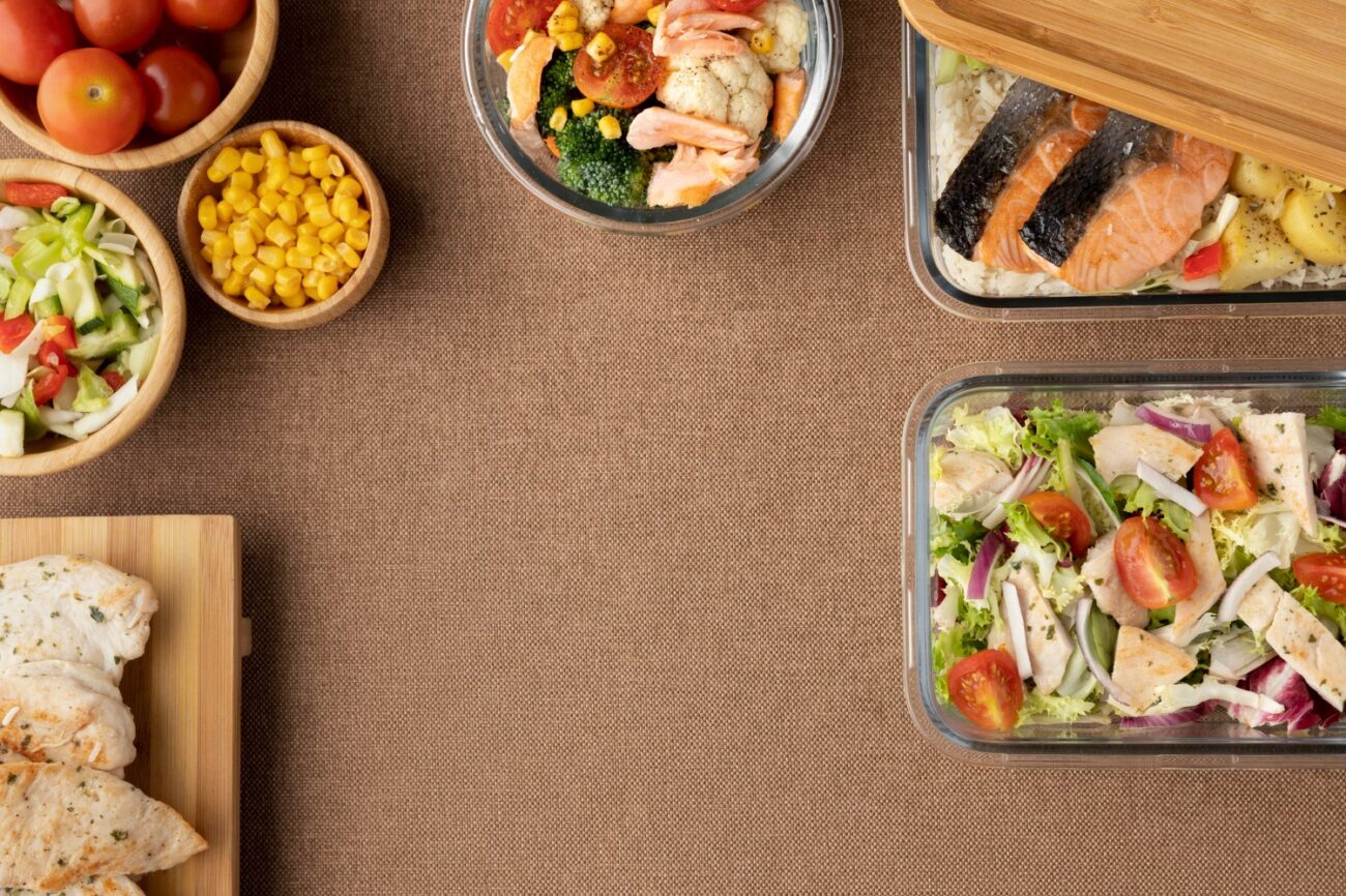 healthy corporate meal prep meals prepared for office employees