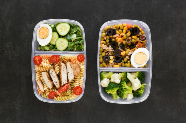 Balanced meal prep productivity lunches prepared for better focus at work