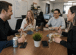 Employees benefiting from meal prep services during a productive workday