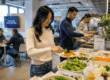 Modern workplace dining trends with fresh and flexible office meals
