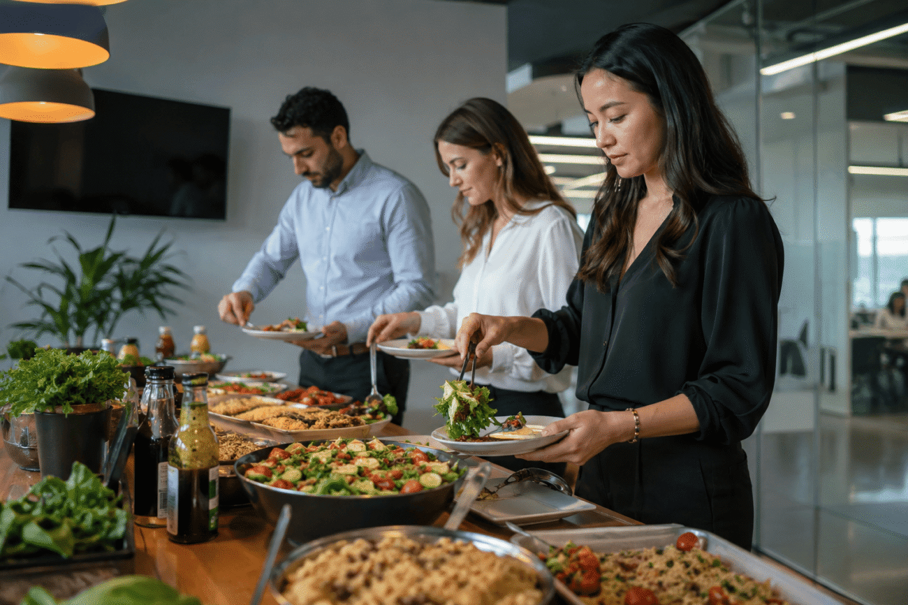 image-corporate-catering-hybrid-remote-teams-new-approaches-employee-wellness Corporate Catering for Hybrid and Remote Teams: New Approaches to Employee Wellness with focus on corporate catering