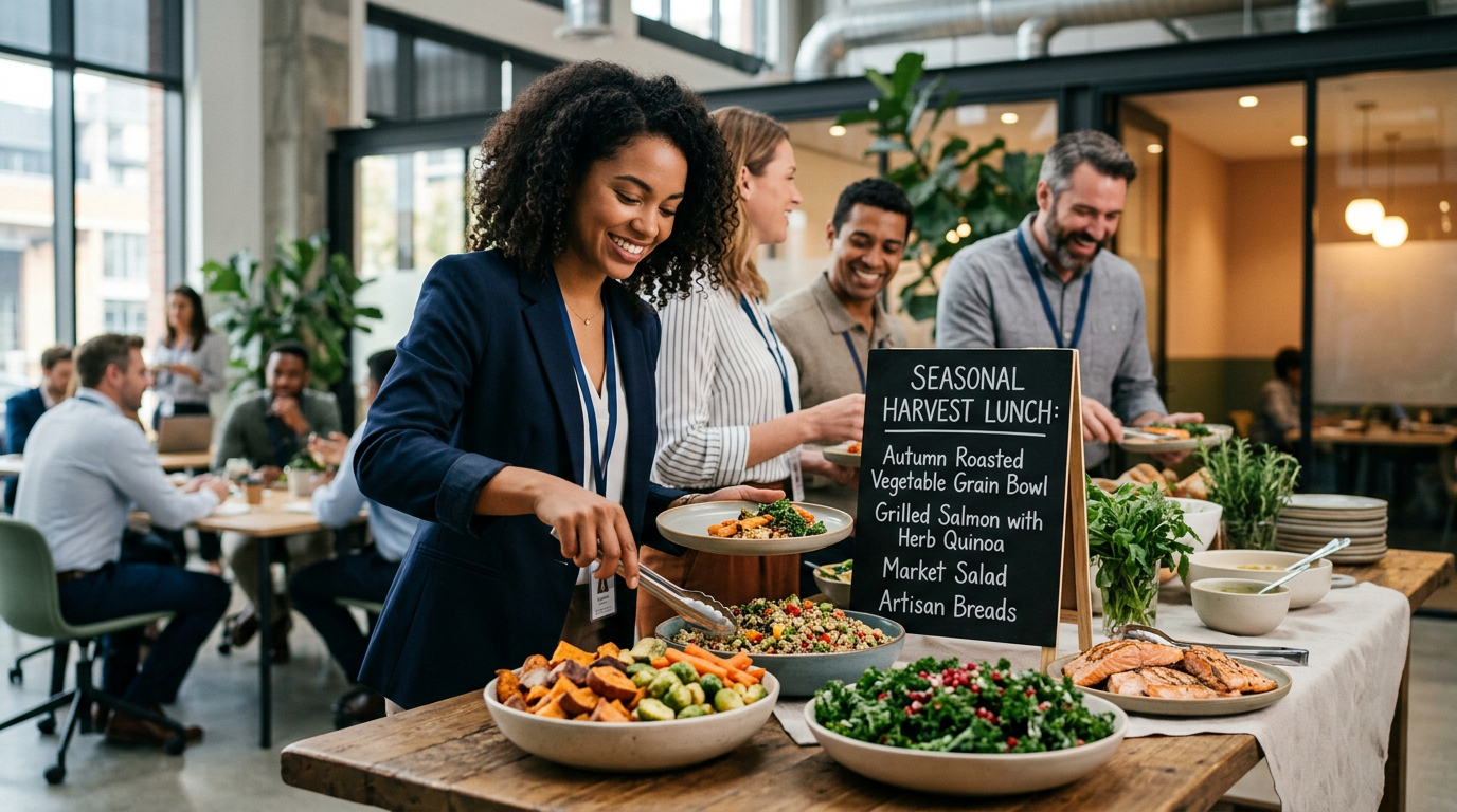 How Seasonal Corporate Catering Menus Keep Employees Engaged Year-Round with focus on seasonal corporate catering menus